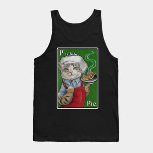 P is for Pie - White Outlined Version Tank Top